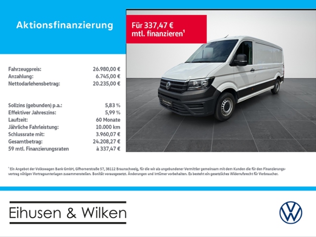 Volkswagen Crafter Kasten 2.0+TDI+KASTEN+MR+KLIMA+AHK+BT+