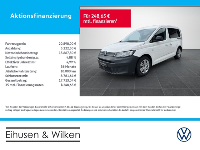 VW - Caddy 2.0+TDI+KLIMA+MFL+MFA+LANE ASSIST+DAB+_1