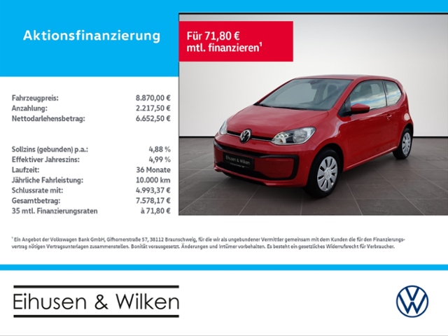 VW - up! 1.0+MOVE UP+KLIMA+BT+CONNECT+_1