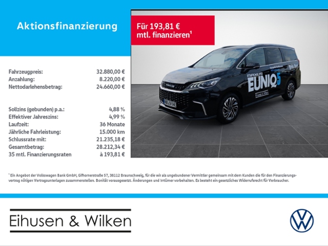 Maxus Euniq 5 6-SITZER+PANO+KAMERA+LED+70kWh