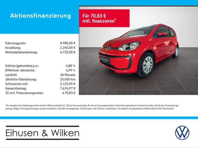 VW - up! 1.0+MOVE UP+KLIMA+ZV+BT+CONNECT+_1