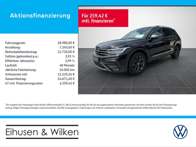 Volkswagen Tiguan Allspace 1.5+TSI+DSG+LIFE+LEDER+LED+AHK+